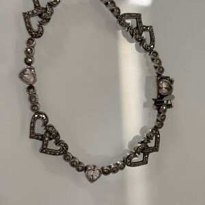 Judith Jack Elegant Silver Heart Bracelet